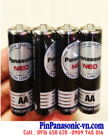 Panasonic R6NT/4SB; Pin tiểu AA 1.5v Panasonic R6NT/4SB Neo chính hãng, Xuất xứ Indonesia (Vỉ 4viên)